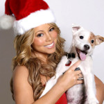 Mariah Carey carrying The Russell Terrier