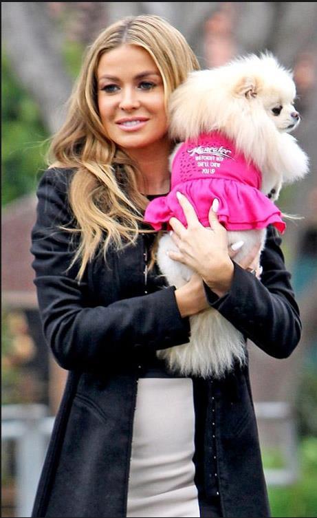 Carmen Electra with her dog 3